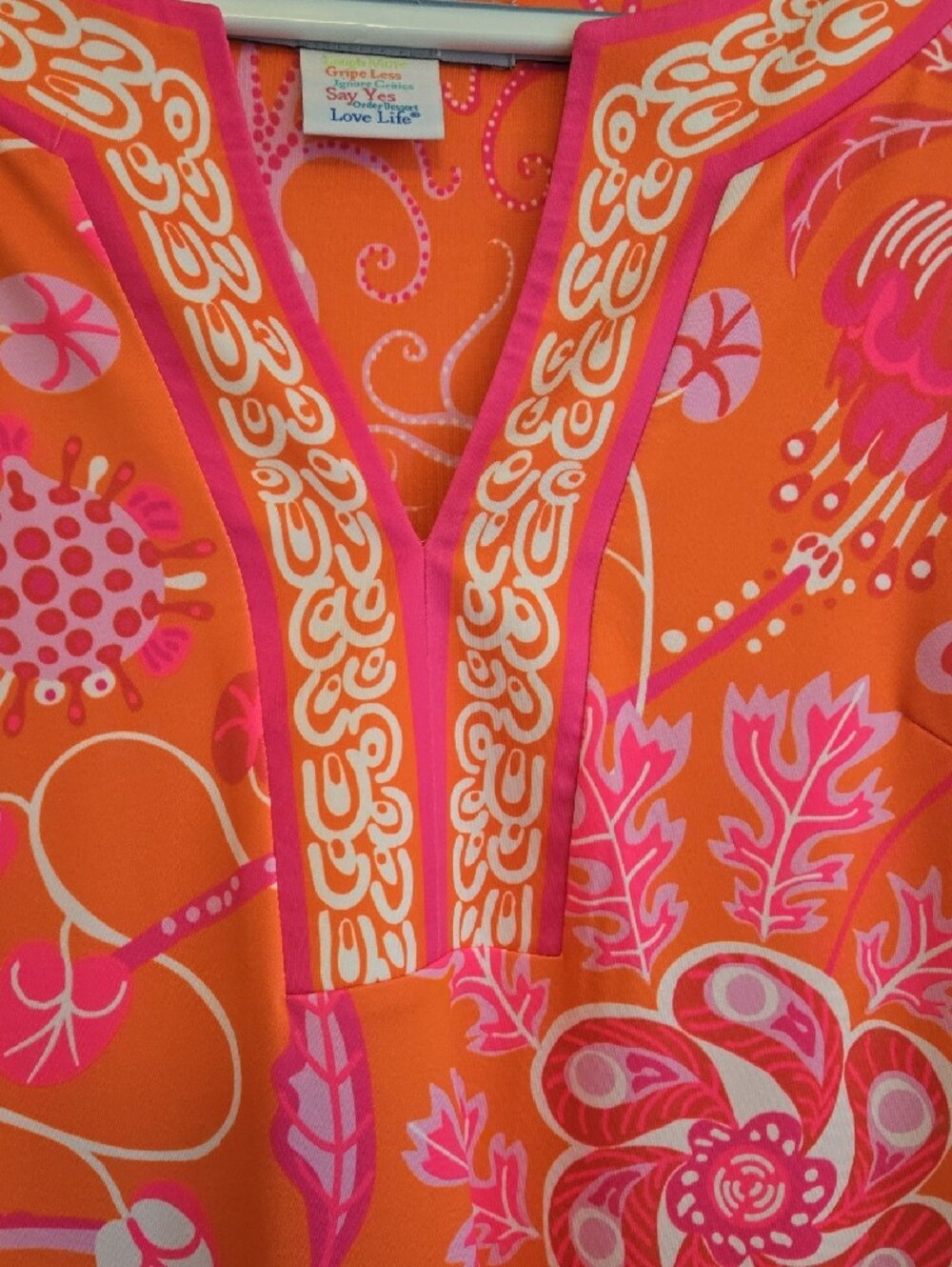 Gretchen Scott Designs Orange & Pink Floral Dress - Picture 2 of 9